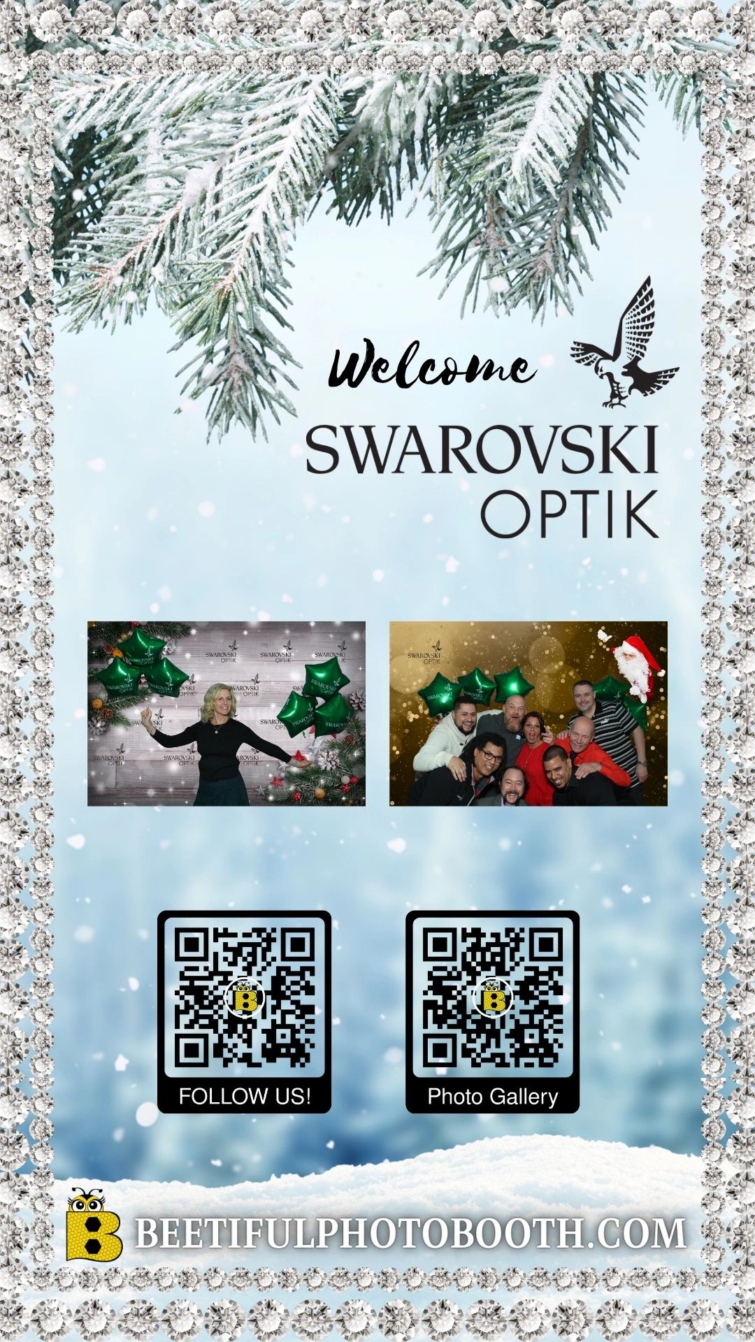 Beetifulphotobooth.com/book-online
Private Online Photo Gallery 2023 Swarovski Optik Holiday Party